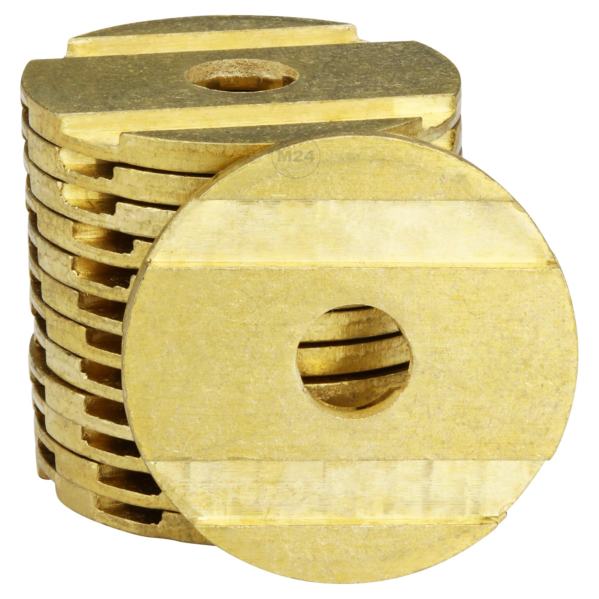 50 x Token for Coin Machine and Coin Counter Suitable e.g. for NZR 2050 Shower Coin (25 mm, Profiled, Perforated)