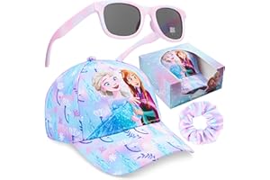 Get Trend Paw Patrol | Disney| Sesame Street Girls Baseball Cap, UV Protection Sunglasses & Soft Scrunchies, 3 Piece Set
