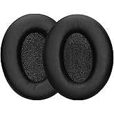 kwmobile Almohadillas para oídos compatibles con almohadillas BERIBES WH305, 2 piezas de repuesto para auriculares, color neg