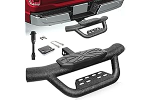 OTHOWE Double Layer Tow Hitch Step for 2" Hitch Receiver, Carbon Steel with Dual-Stage Black Powder Anti-Slip Trailer Hitch Step Universal Fit for Trucks SUV Car Van