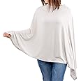 WeeSprout Nursing Cover for Breastfeeding, Soft & Breathable Nursing Poncho, Neck Insert for Hands-Free View, Machine Washable & Dryer Safe Feeding Cover Up