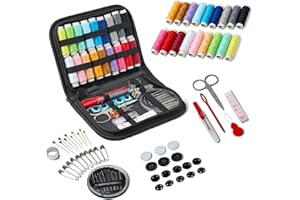 鶹 Basics Kits de couture de voyage portables, noir