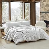 Coma Inducer Satin Summer Oversized King Comforter Set - Whispy Gray Clouds