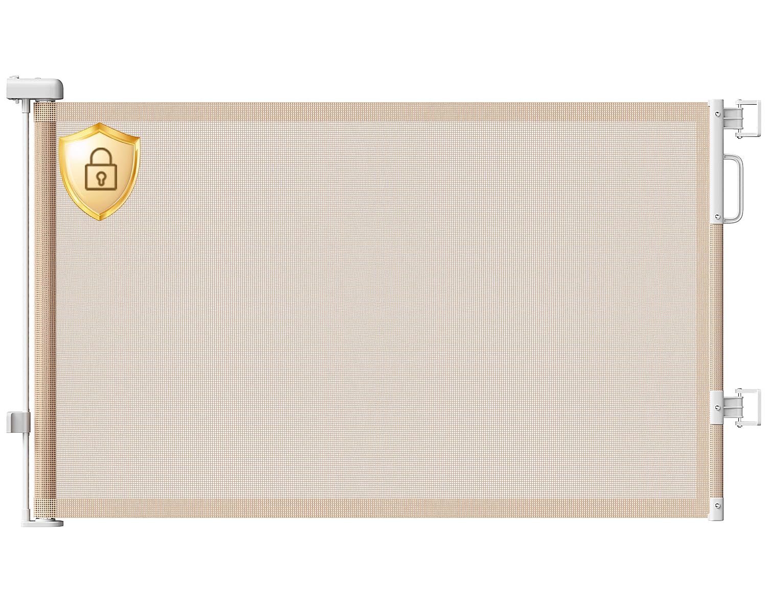 Photo 1 of **UNTESTED**
Cideny Retractable Baby Gate for Stairs, 55" Wide Mesh Dog Gate Indoor, 34'' Tall Child Gate for Doorways, Hallways, Deck, Indoor Outdoor Pet Baby Safety Essentials for Home, Beige