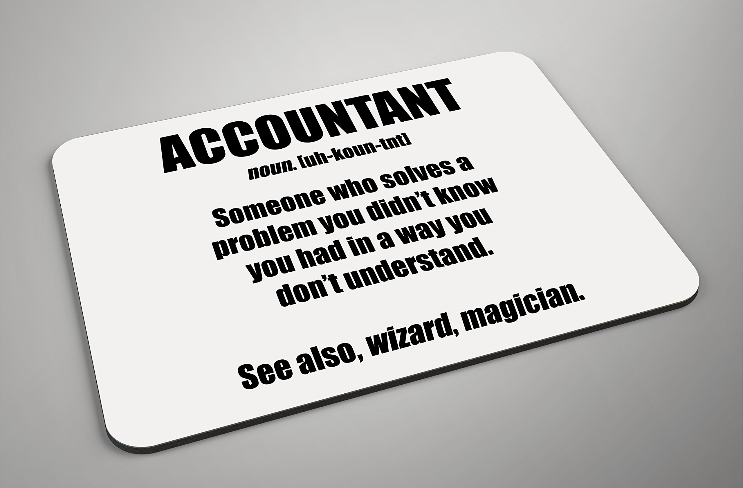 DottsMusic Accountant - Funny Job Definition Design On Padded Foam/Fabric Mousepad - Great Gift Idea