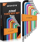 DIY Doctor 19-Piece Allen Key and Torx Key Set Combo 1.5–10mm, T9–T50 view 3
