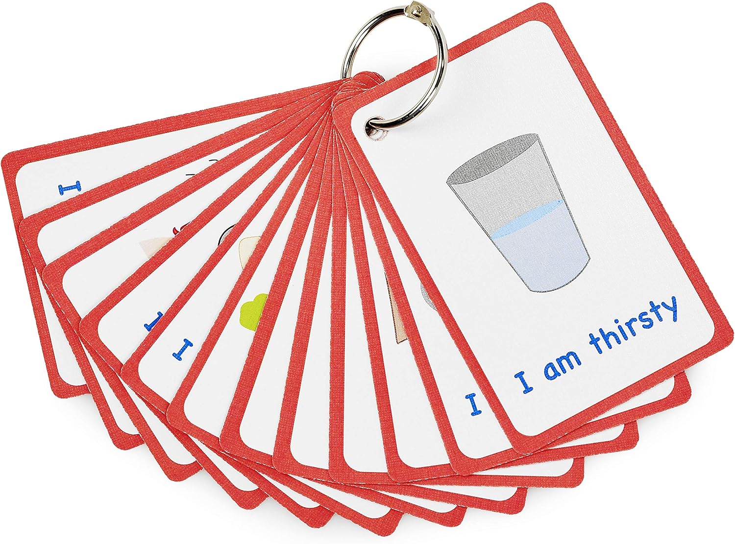 Amonev My Essential Needs Cards 12 Flashcards for visual aid Special Ed Speech Delay Non Verbal Children and adults with Autism or Special Needs - Image 3