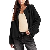 Hoonjie Womens Fleece Jacket Fuzzy Casual Long Sleeve Round Neck Button Down Coat Sherpa Outwear with Pockets