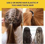 Hicarer Pack of 1000 Mini Rubber Hair Bands Black 1.5 cm Elastic Little Bands view 5