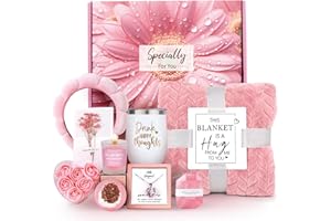 KELIPERRY Luxury Birthday Gifts Basket for Women,Mum, Her,Wife,Grandma,Get Well Soon Gifts,Relaxing Spa Gifts Set,Happy Birthday,Christmas,Valentines, Think of You,Thank You Gifts,Self Care Package for Women