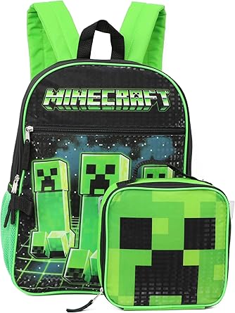 minecraft backpack and lunch box
