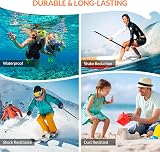 mafiti 4K Underwater Camera 33FT Waterproof Dual Screen 48MP 18x Zoom Black view 6