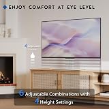 BONTEC Universal TV Stand 24–60 Inch TV Console with Glass Base 45kg view 4