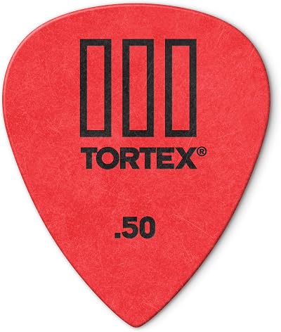 Jim Dunlop 462R.50 Tortex TIII Red .50mm 72 Pack