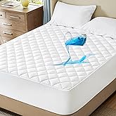 Bedsure Full Mattress Protector, Quilted Mattress Topper Full with Deep Pocket up to 22 Inches, Soft Breathable Noiseless Mat