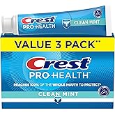 Crest Pro-Health Smooth Formula Toothpaste, Clean Mint Paste, 130 mL, Pack of 3
