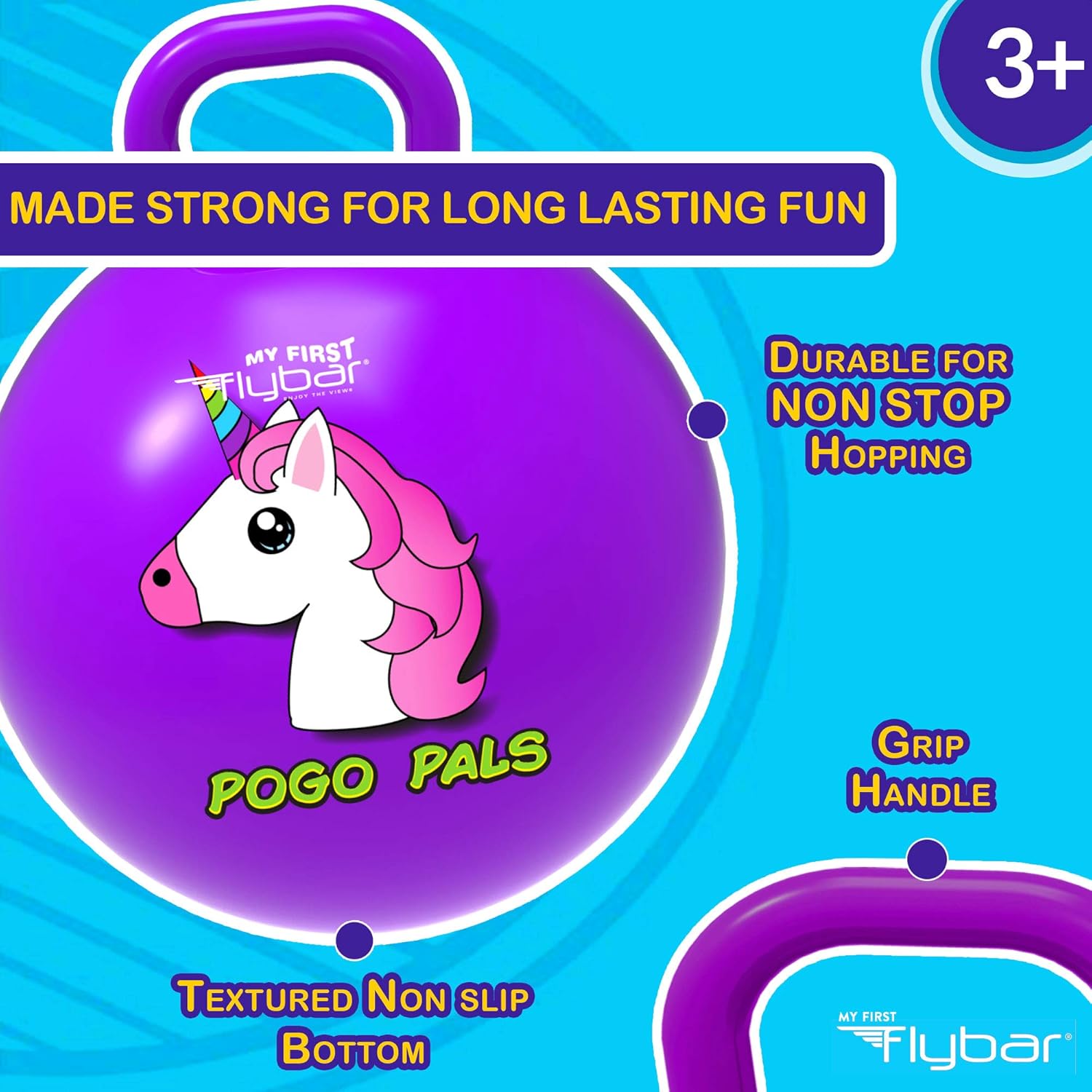 my first flybar pogo pals unicorn hopper