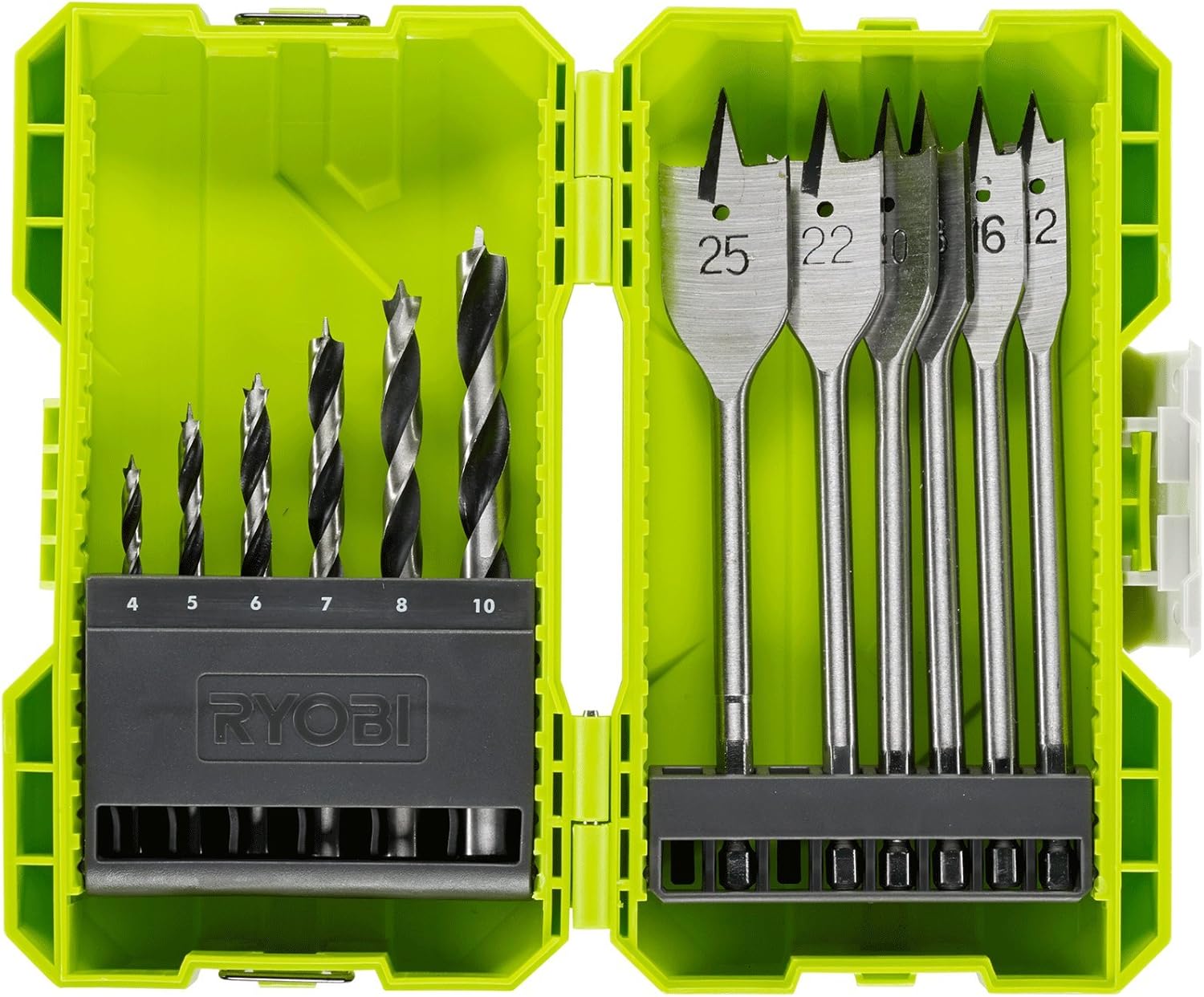 Ryobi RAK12SWD Wood Drill Bit Set Amazon.co.uk DIY & Tools