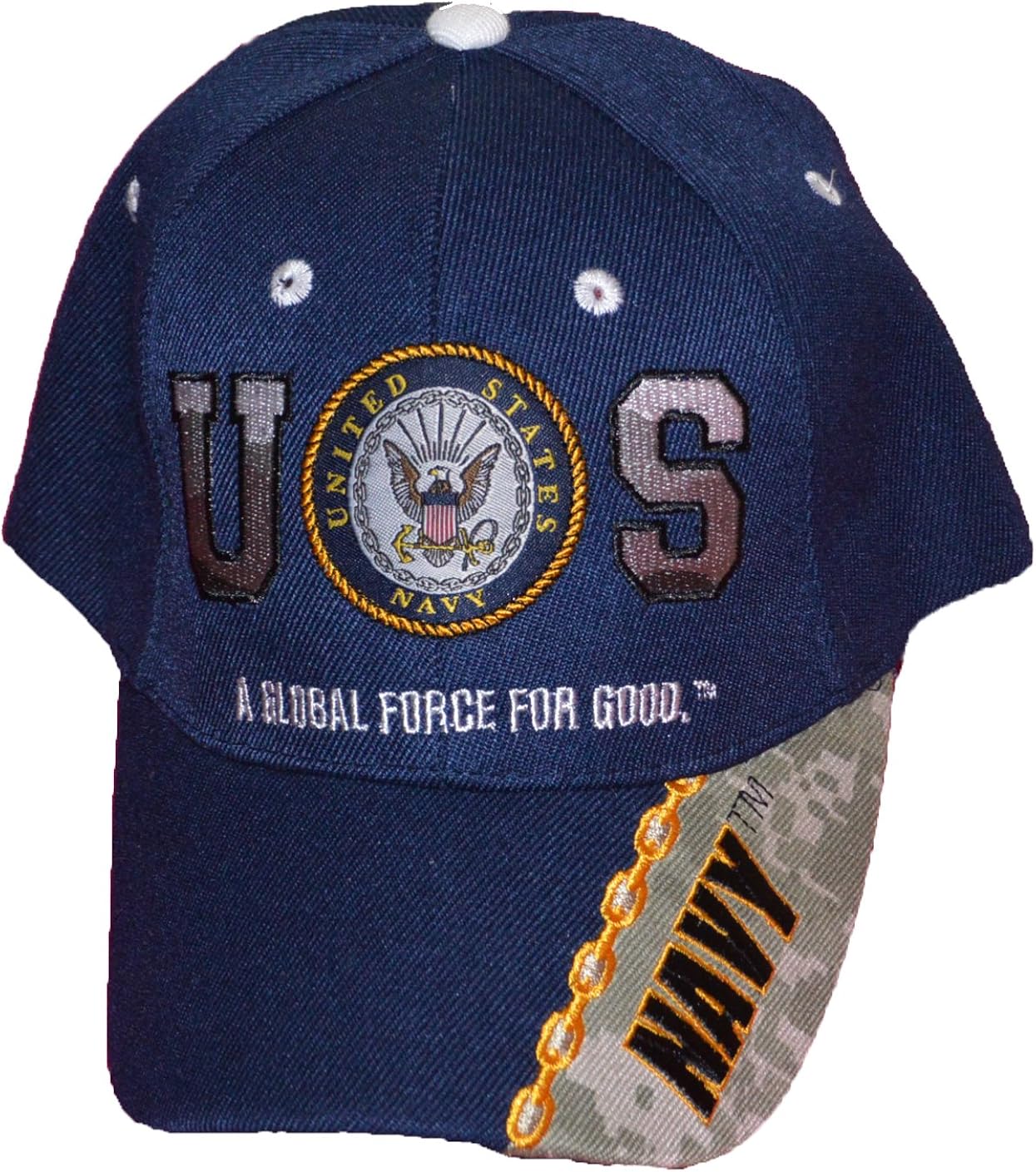 Official United States US Navy A Global Force for Good Navy Blue
