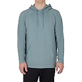 90 Degree By Reflex Mens Super Soft Waffle Hoodie with Kangaroo Pocket