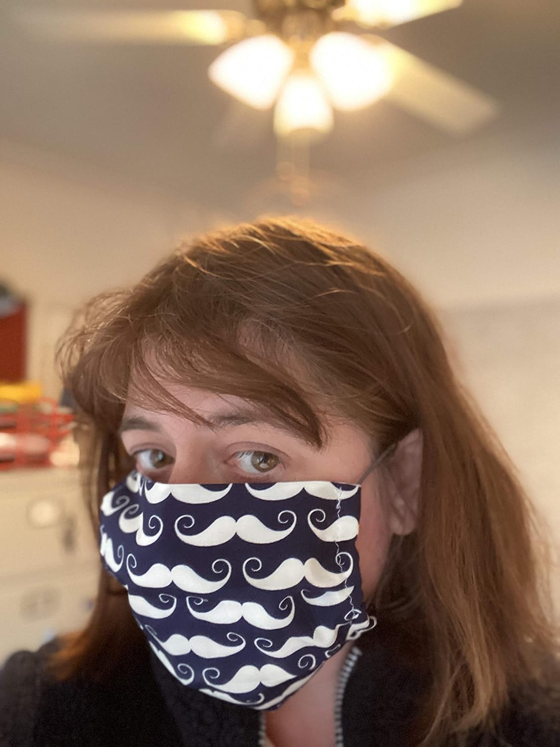 MOUSTACHE AND BEARD Cotton Face Mask Handmade washable eco friendly