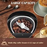 Aigostar Electric Coffee Grinder Stainless Steel 200W 60g Capacity Black view 6