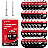 EZARC 1-1/2 Cut Off Wheels, 1.5" x 1/8" Fiberglass Reinforced Rotary Tool Cutting Disc Accessories Include Mandrels, 32-Pack