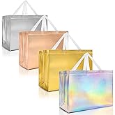 Nush Nush Mix Color Extra Large Gift Bags – Set of 12 Assorted Color Reusable Extra Large Gift Bags with Handles - Perfect XL Goody Bag For Birthday Parties, Christmas, Thanksgiving – 15.5W x 6D x 12H