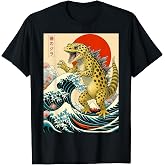 Gekozilla Leopard Gecko Japanese Funny Gifts Men Women Kid T-Shirt