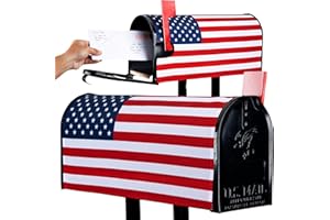 GRDNCARE USA Magnetic Mailbox Cover – Durable & Stylish Patriotic Mailbox Covers Size 18 x 21 Inch - American Flag Design Easy to Install & UV-Resistant with Strong Magnet for All Seasons