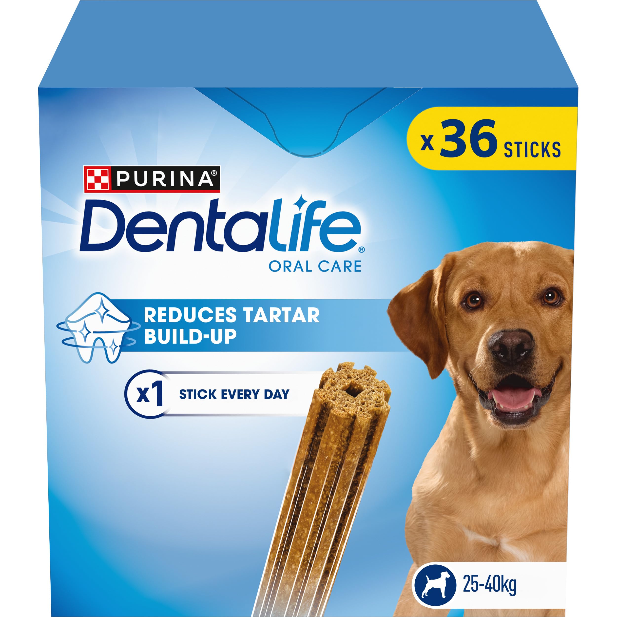 DENTALIFE Large Dental Chicken Dog Chews 36 Sticks (Pack of 2)