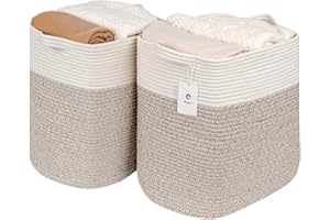 Laughbird Collapsible Laundry for Hamper,Medium Large Storage Bins Fabric Storage Box, Closet Organizer,Hampers Foldable Fabric Storage Basket, Solid Storage Toy Box With Handle, Used to Organize