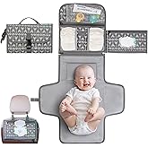 Kopi Baby Portable Diaper Changing Pad - Baby Diaper Changer Travel Bag with Wipes Pocket, Smart Design Portable Changing Mat