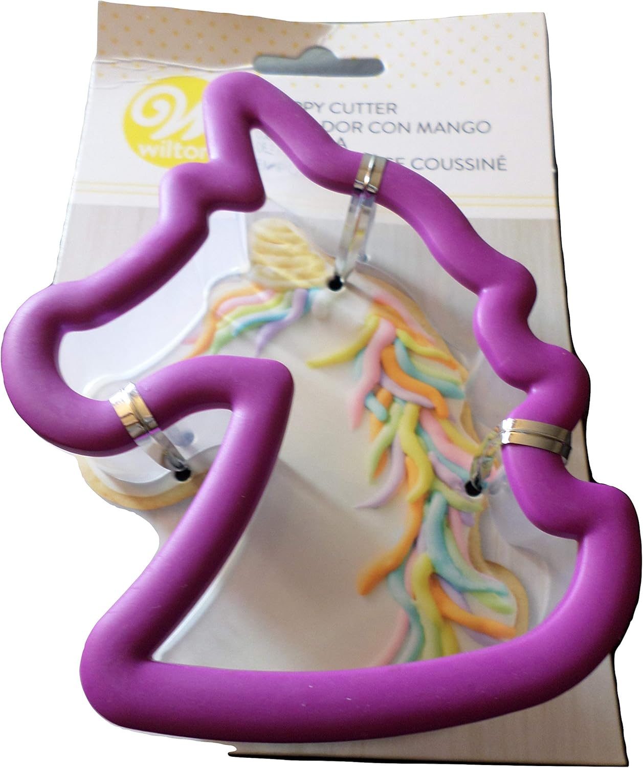 Wilton Grippy Plastic Unicorn Cookie Cutter 3.5" W x 4.25