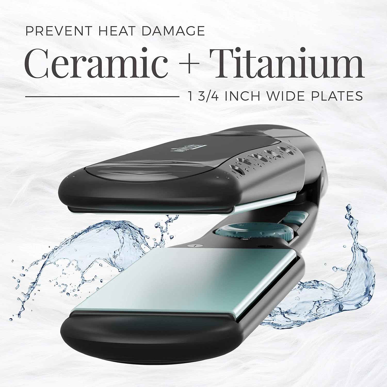 Remington Wet2Straight Flat Iron with Ceramic + Titanium Plates, S7330A, 1 3/4 Inch : Beauty