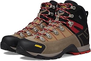 ASOLO Men's FUGITIVE GTX Water-Resistant Breathable Suede Nylon Trekking Low Ankle Hiking Boots | Toe Rubber Cap