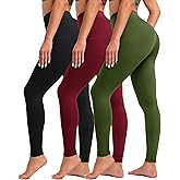 VALANDY Creamlush 4 Pack Leggings for Women-High Waisted Ultra Soft Stretchy Yoga Lounge Pants