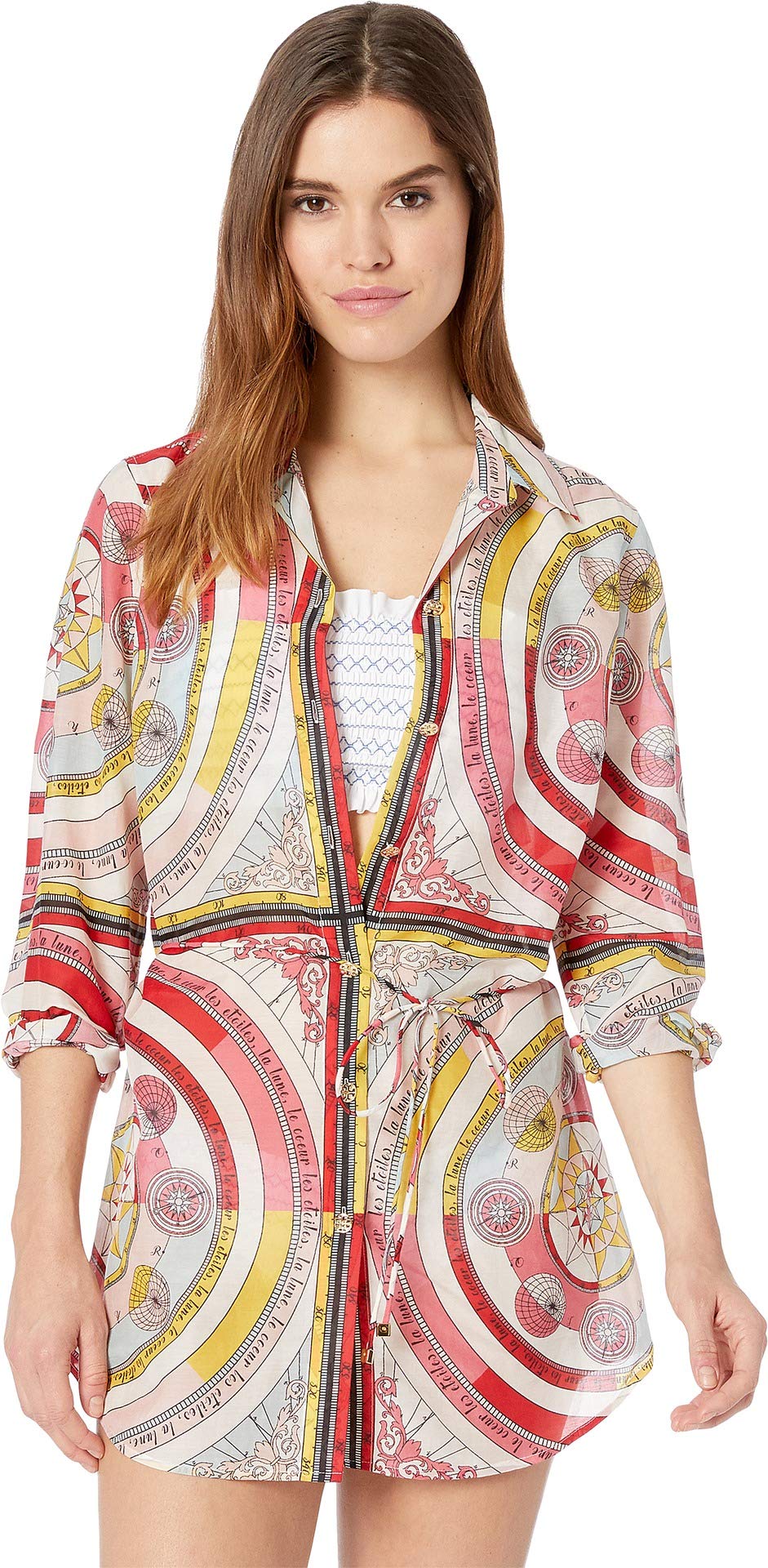 tory burch brigitte printed beach tunic