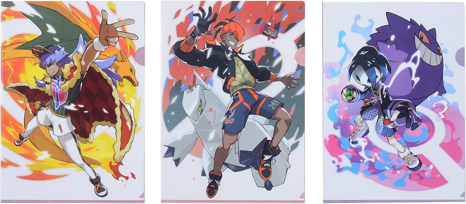 Amazon Co Jp ポケモンセンターオリジナル クリアファイル 3枚セット Pokemon Trainers ダンデ キバナ オニオン ホビー 通販