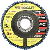 YOKOCUT 5Pcs Strip Discs 115mm 4.5in Paint Removal Wheel for Angle Grinder view 2