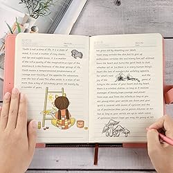 Mousbull Girls Diary with Lock and Key, Cute Heart