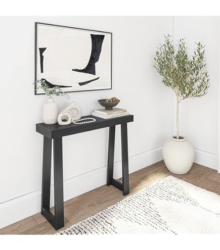 Amazon.com: Plank+Beam Solid Wood Console Table with Storage, 36