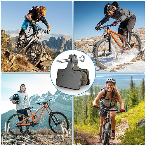 Bike Brake Pads, Pairs Resin Semi-Metallic Bicycle Brake Pads