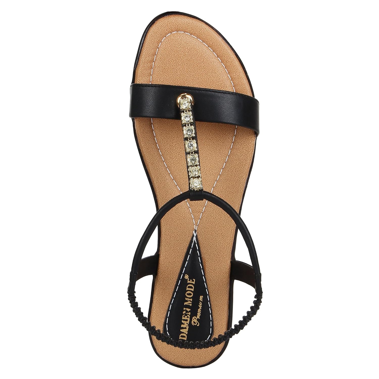 damen mode women diamond studded flat fashion sandals