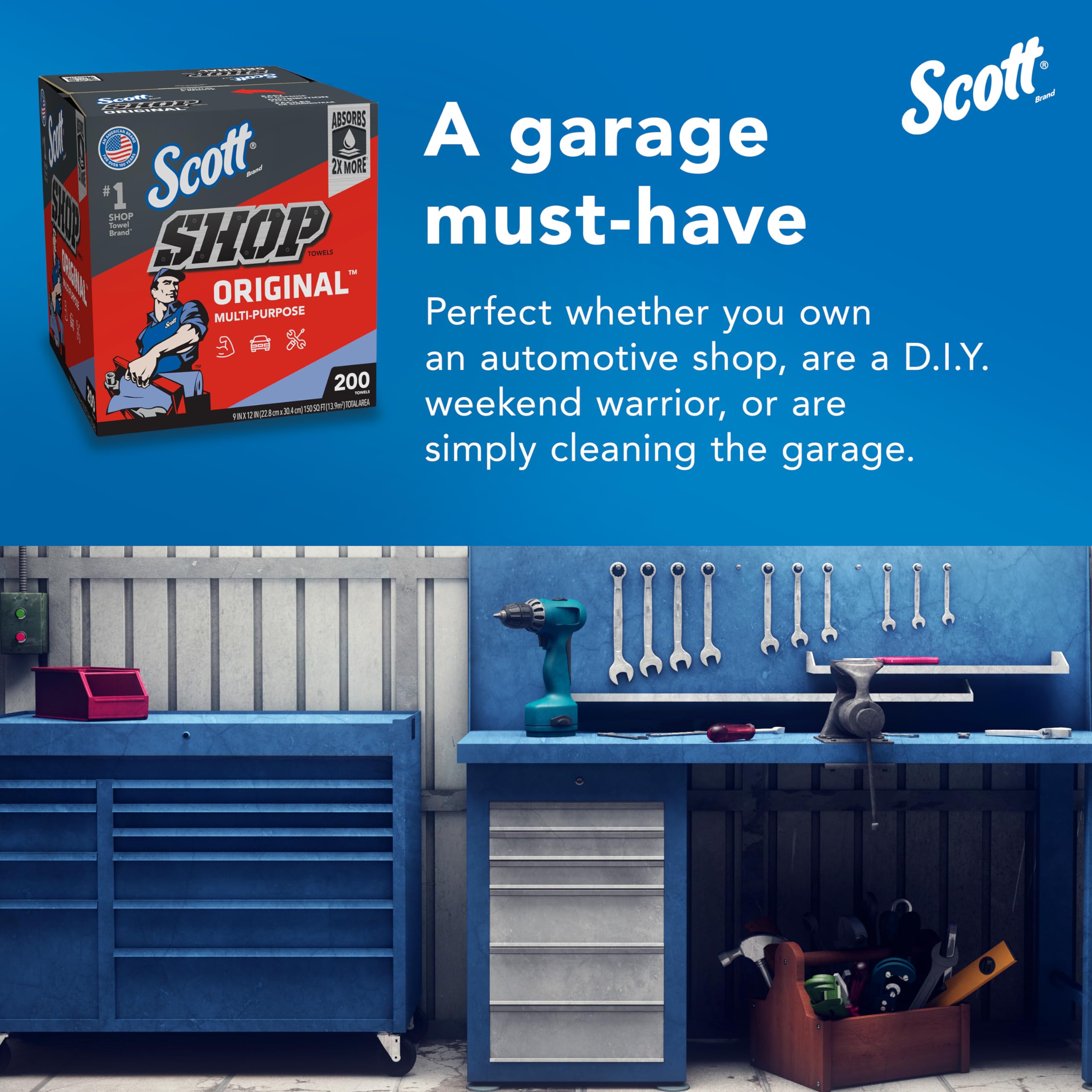 SCOTT SHOP ORIGINAL Blue Towels (75190), 9