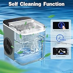 JINJUNYE Upgraded Ice Maker Countertop
