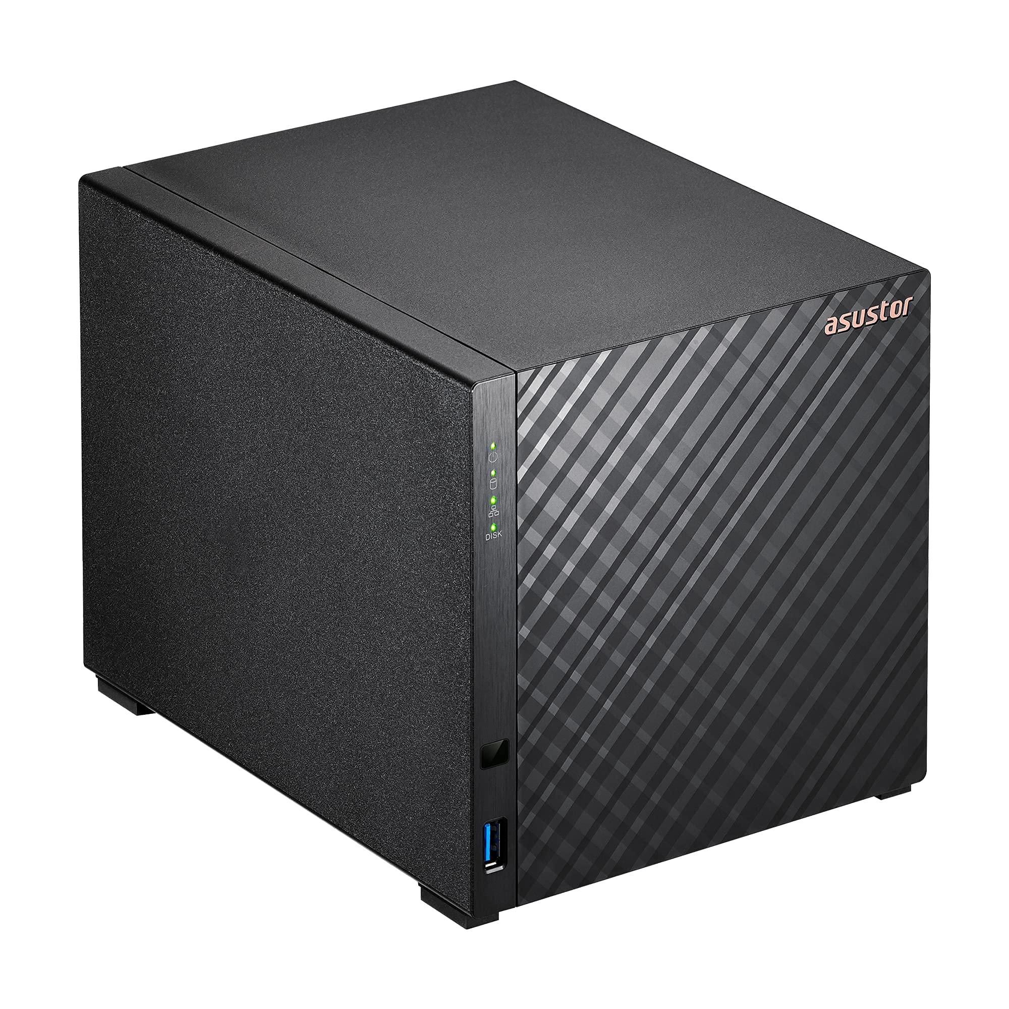 Asustor Drivestor 4 AS1104T - 4 Bay NAS, 1.4GHz Quad Core, Single 2.5GbE Port, 1GB RAM DDR4, Network Attached Storage, Personal Private Cloud (Diskless)