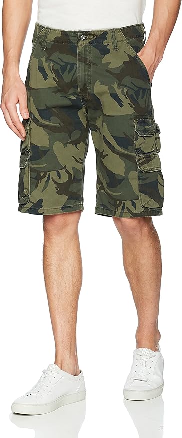 wrangler ripstop camo cargo shorts
