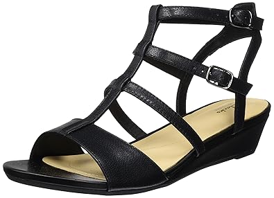 clarks black gladiator sandals