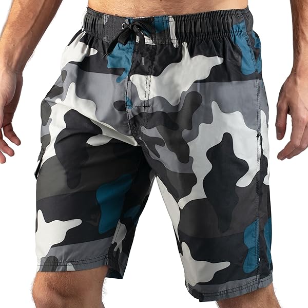 Volcom Men 's 17-inch Elastic Waist Surf Swim Trunks Volcom